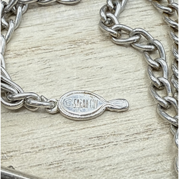 Vintage Sarah Coventry Chain Necklace 24" with added Crucifix Cross Pendant READ - Picture 5 of 8